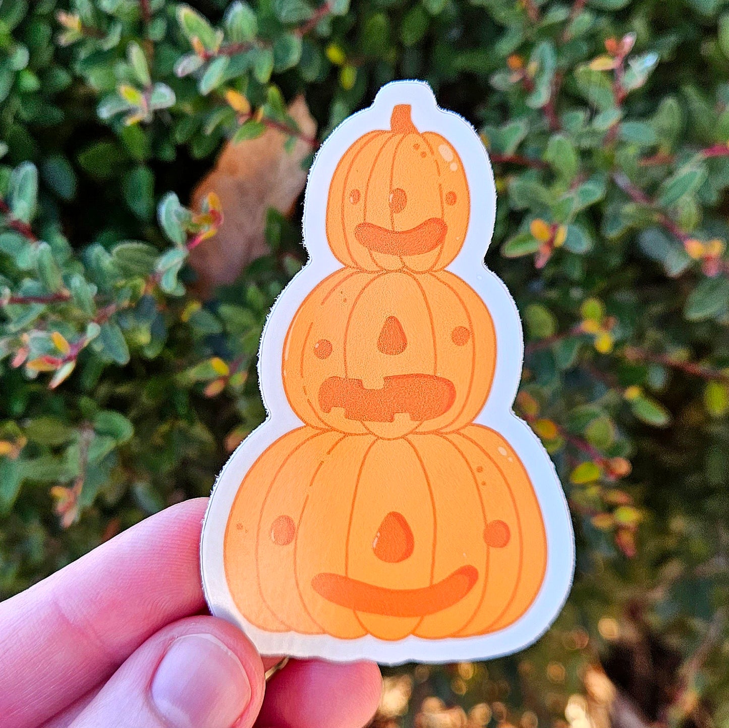 Pumpkin Stack - Vinyl Sticker