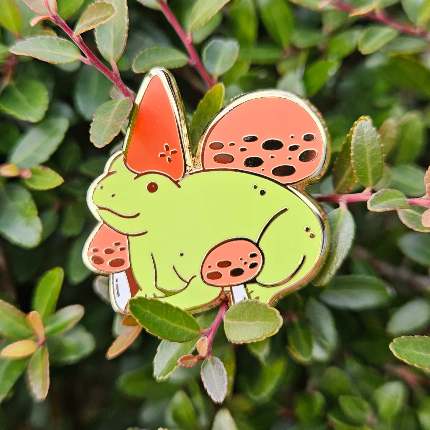 Gnome Frog - Hard Enamel Pin