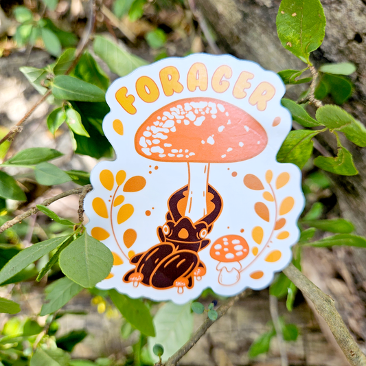 Forager Beetle - Mushroom Mail Sticker Design!