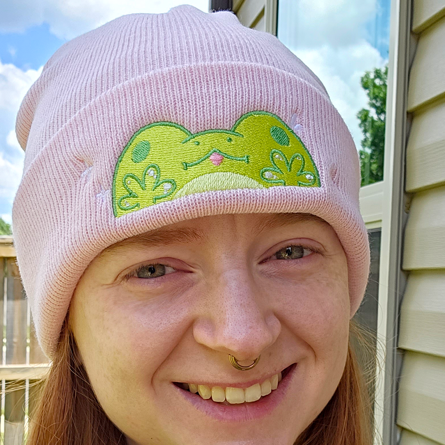 Peeking Frog Beanie