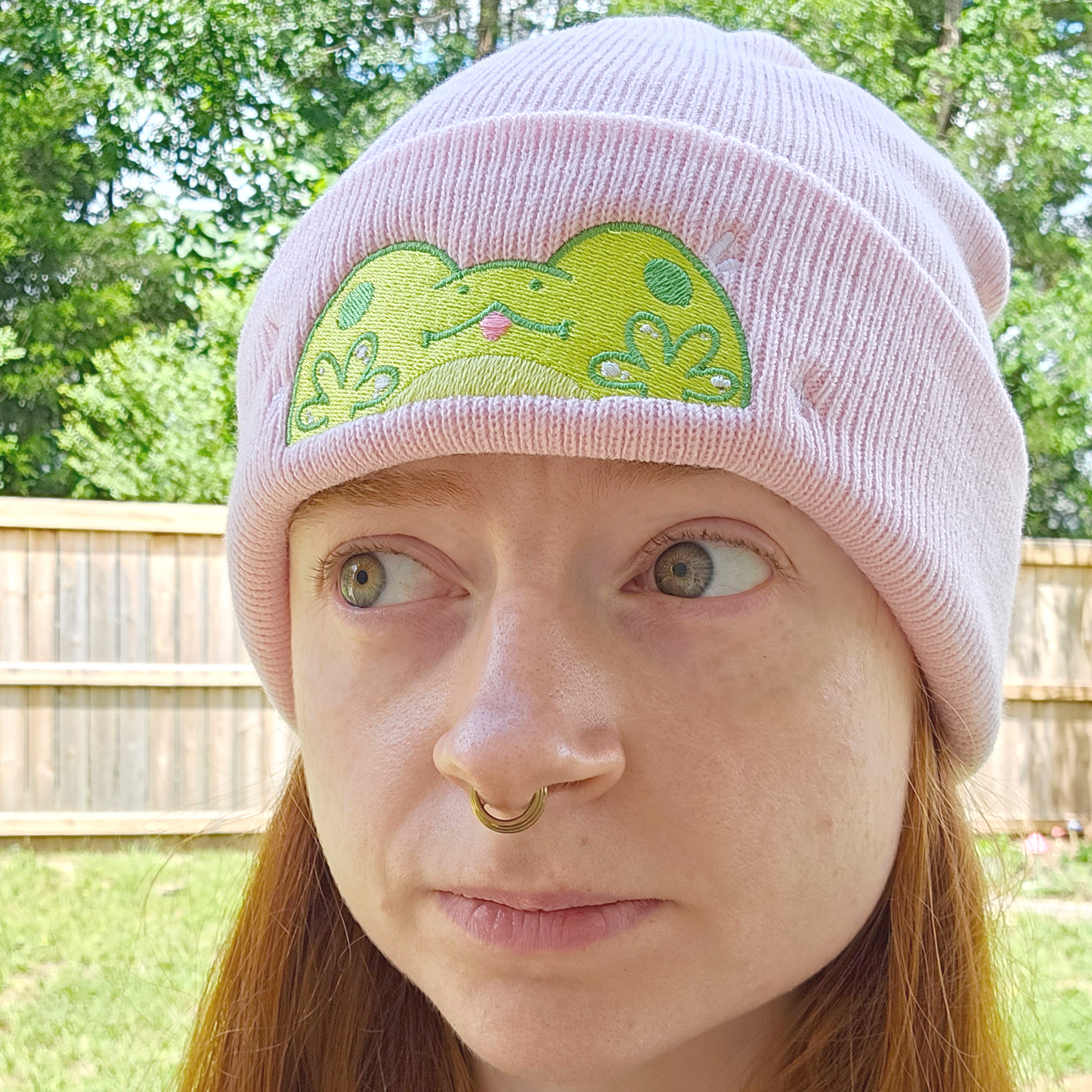 Peeking Frog Beanie