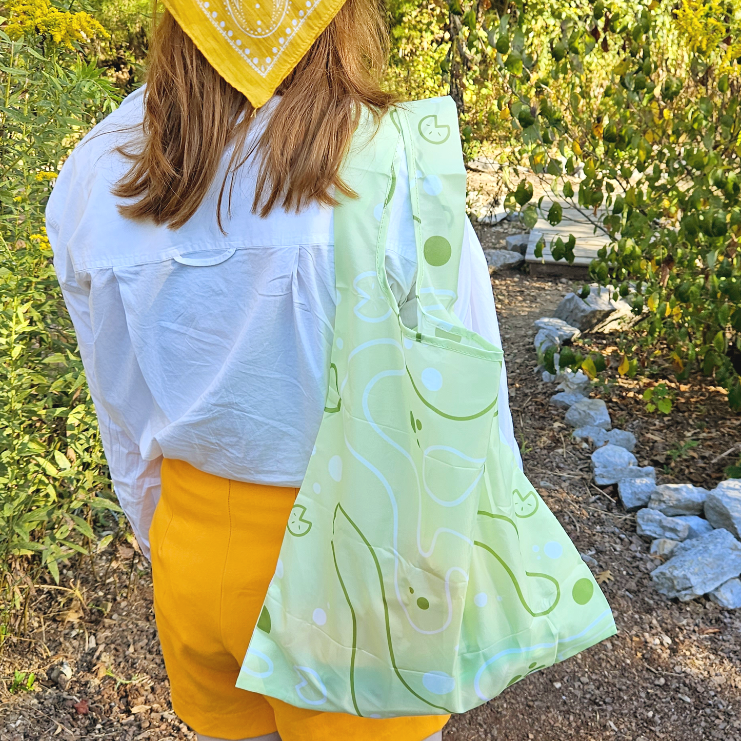 Frog Grocery Tote & Foldable Shopping Bag