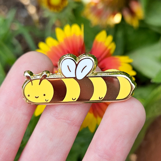 Long Bee - Hard Enamel Pin