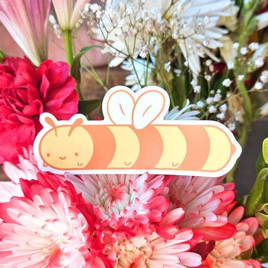 Long Bee  - Vinyl Sticker