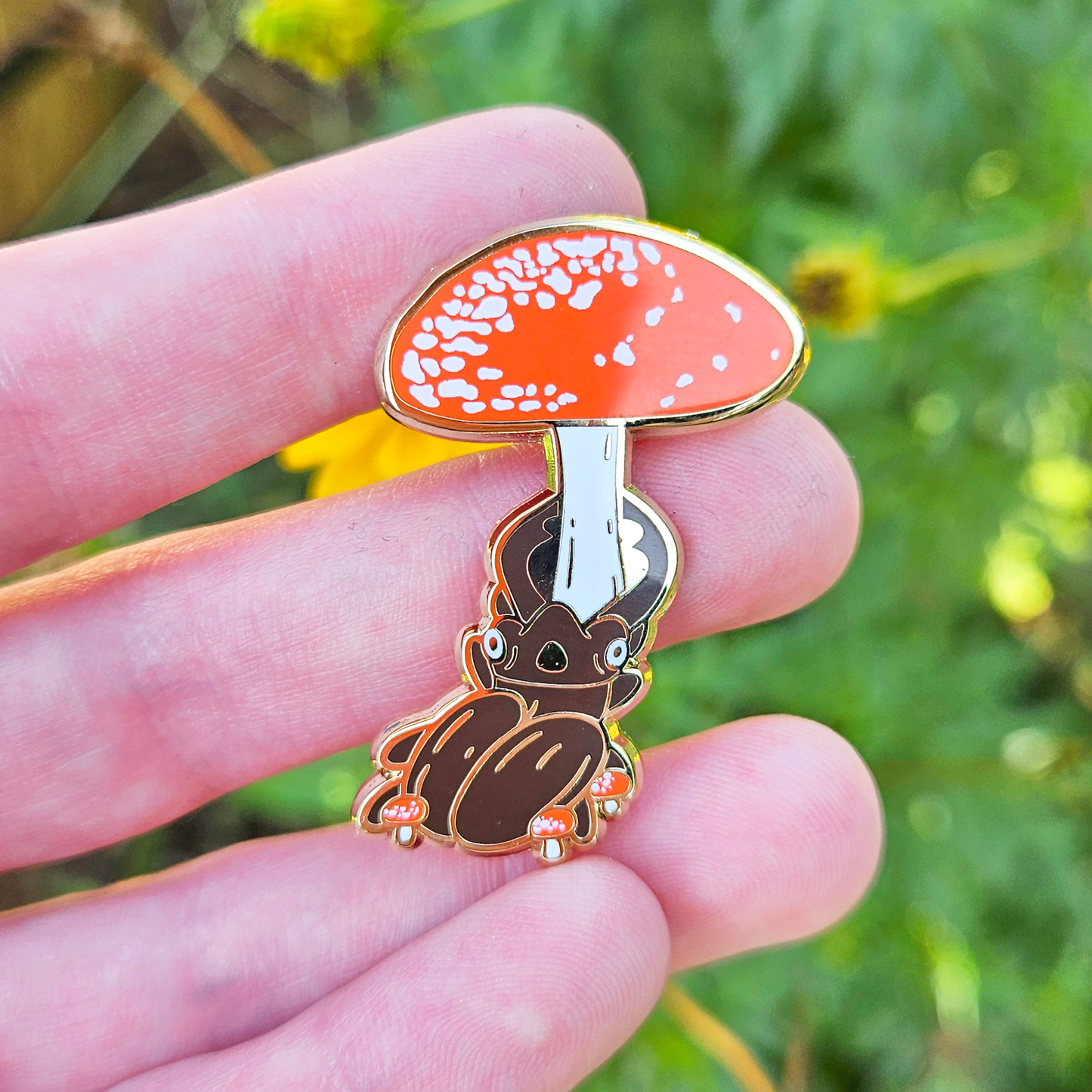 Mushroom Beetle - Hard Enamel Pin