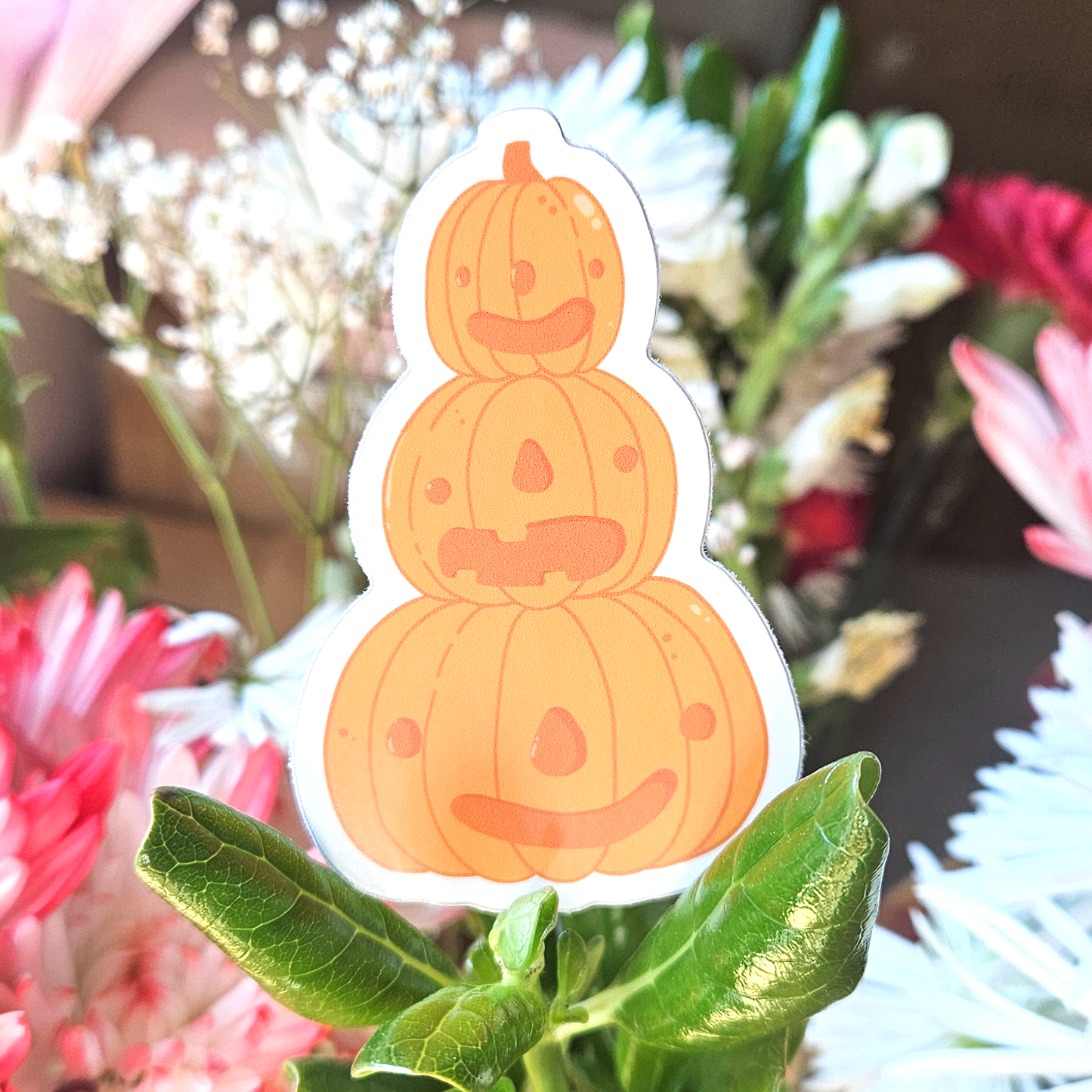 Pumpkin Stack - Vinyl Sticker