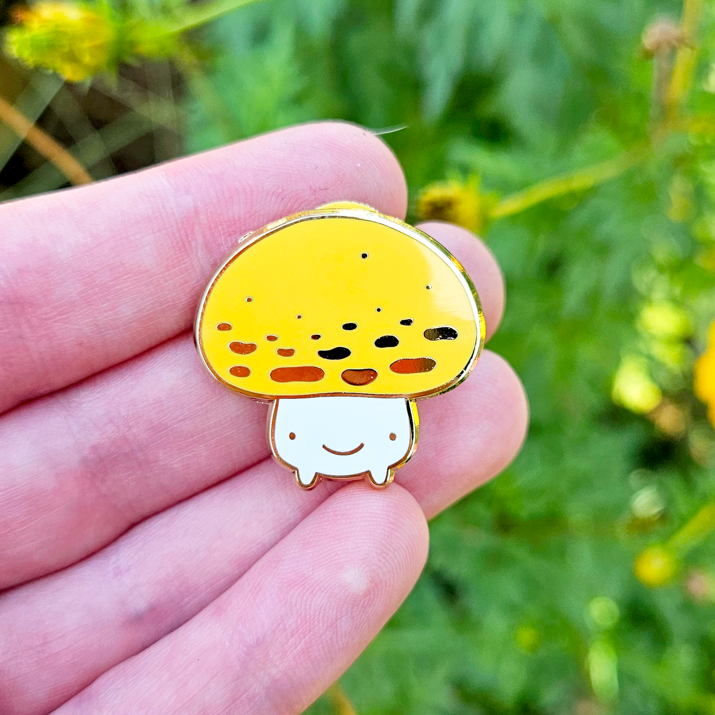 Yellow Mushroom - Hard Enamel Pin
