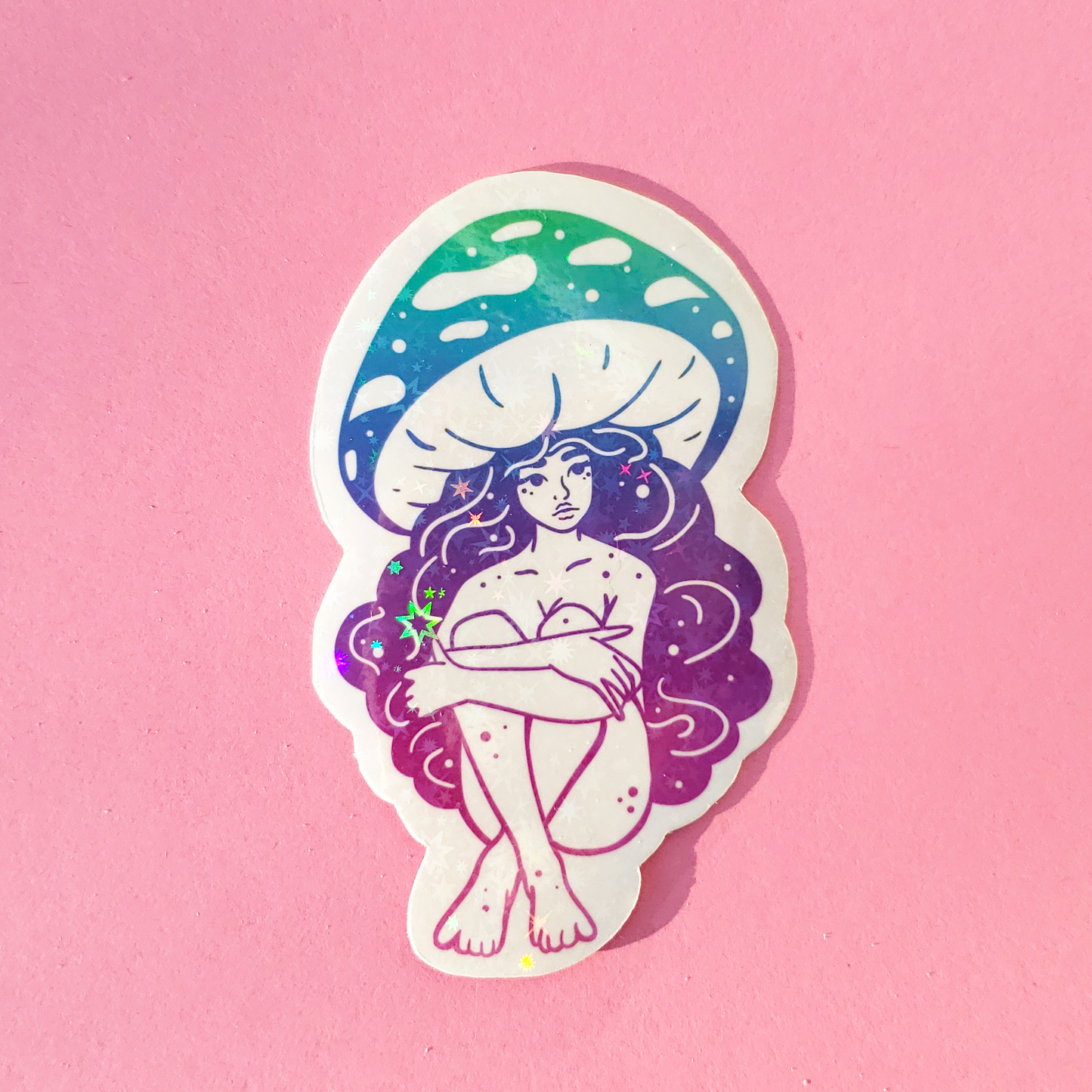 Violet Webcap Starry Holo Sticker