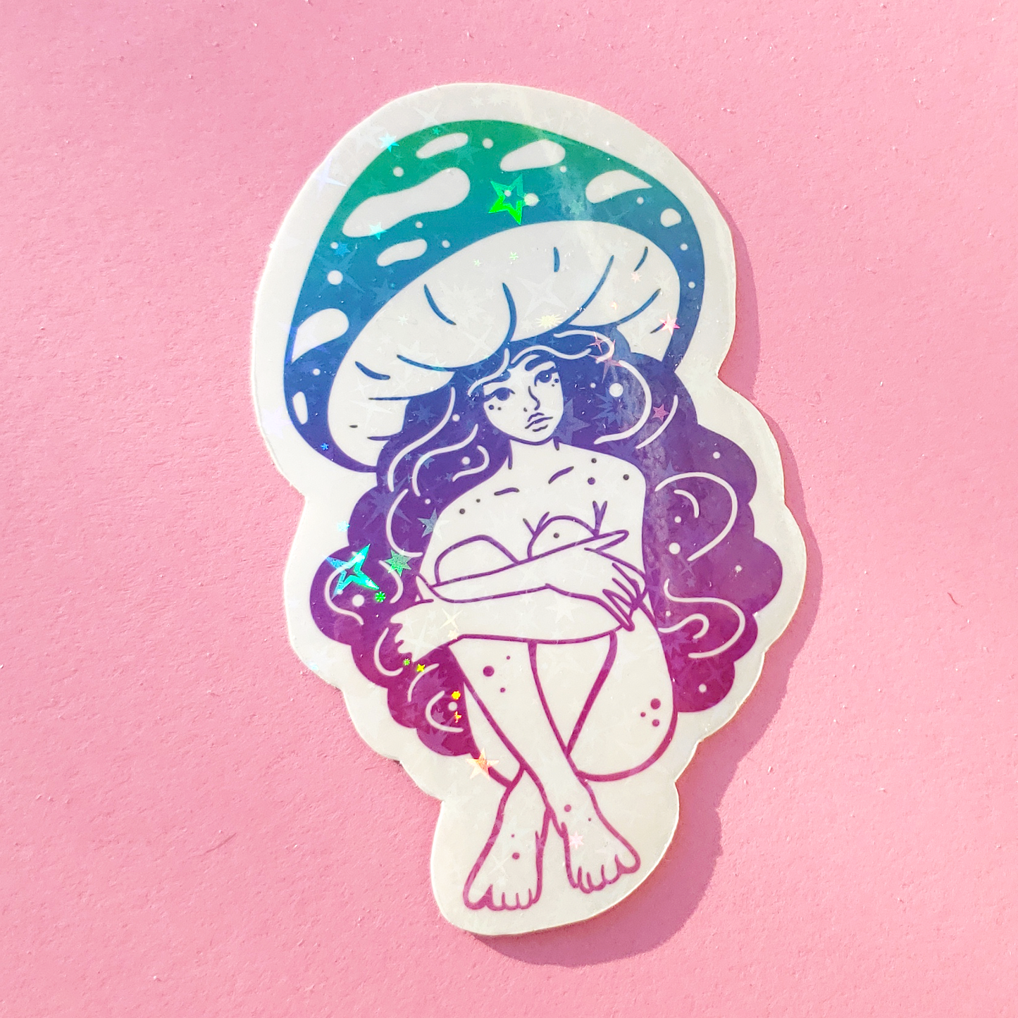 Violet Webcap Starry Holo Sticker
