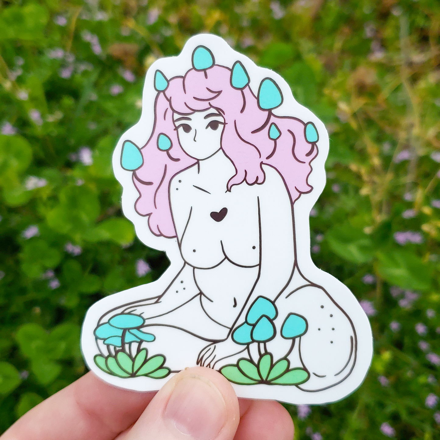 Mushroom Girl SINGLE Stickers!