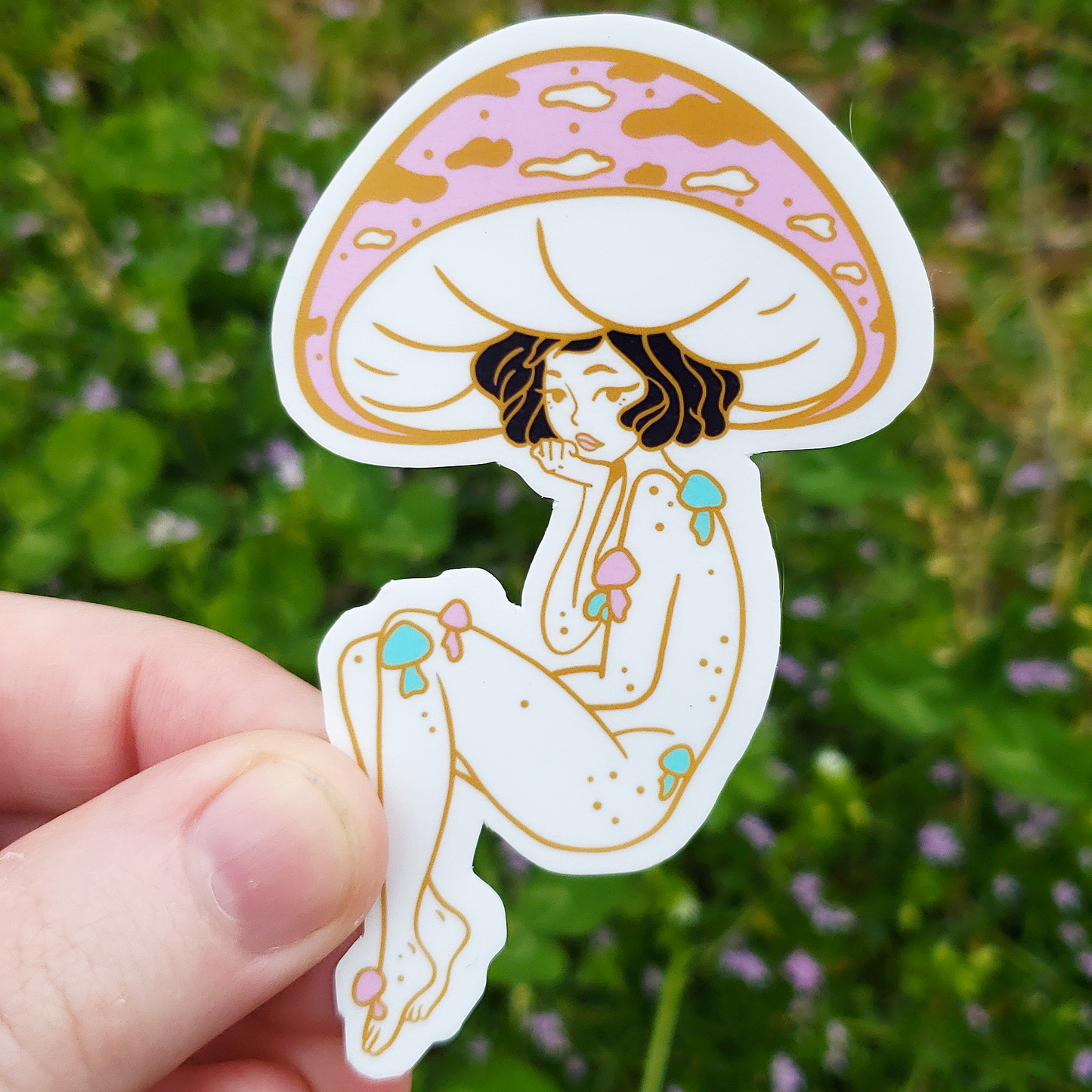 Mushroom Girl SINGLE Stickers!