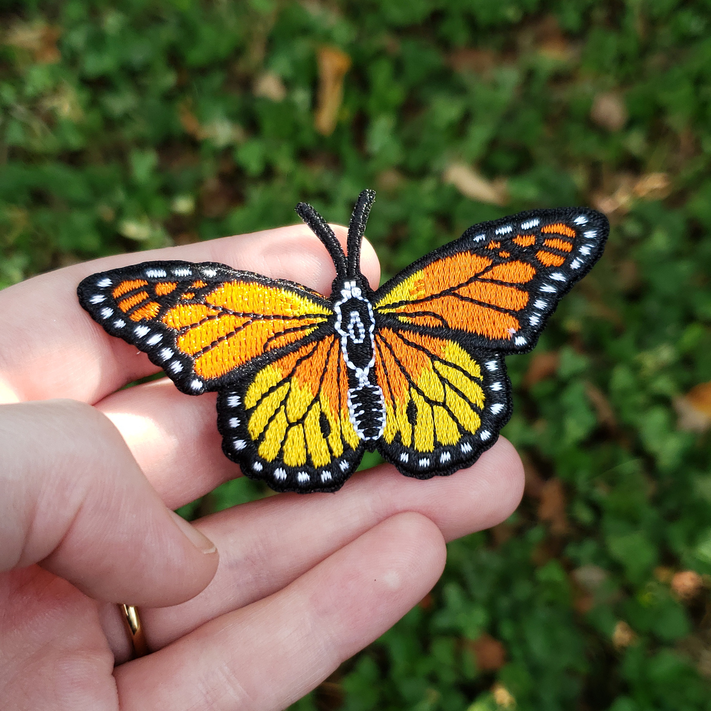 Monarch Butterfly Iron on Patch