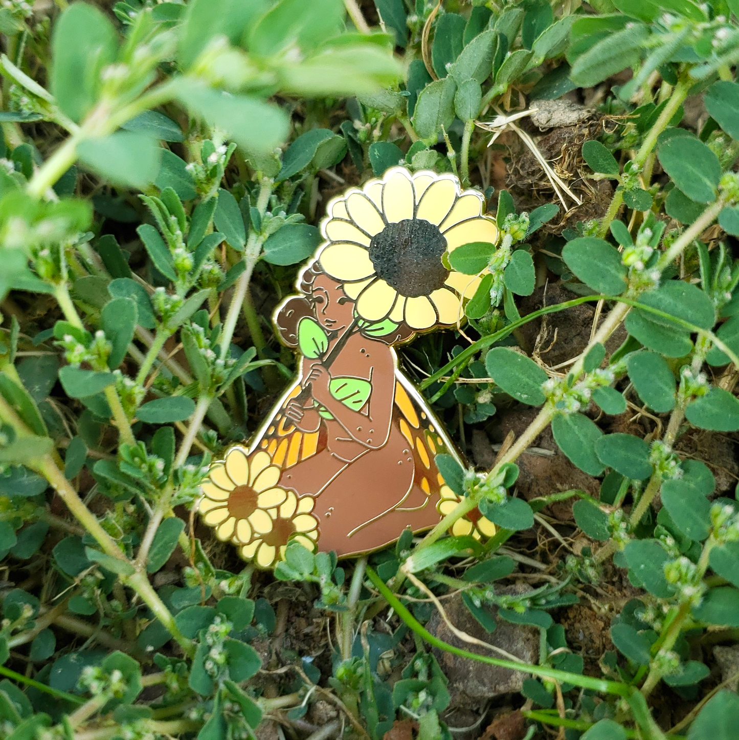 Sunflower Fairy - Hard Enamel Pin