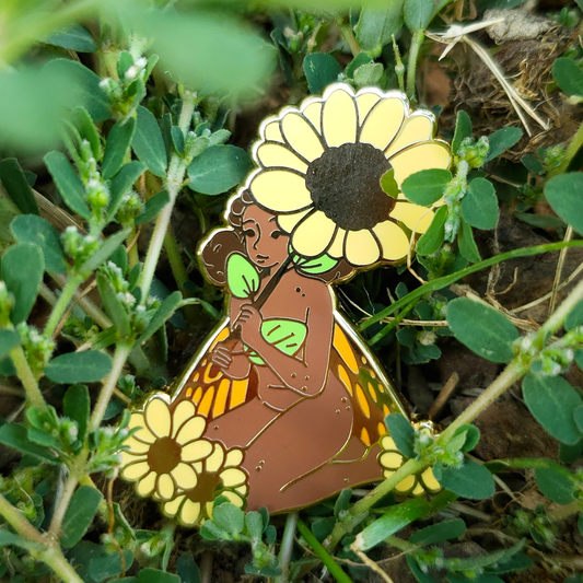 Sunflower Fairy - Hard Enamel Pin