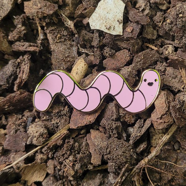 Worm - Hard Enamel Pin
