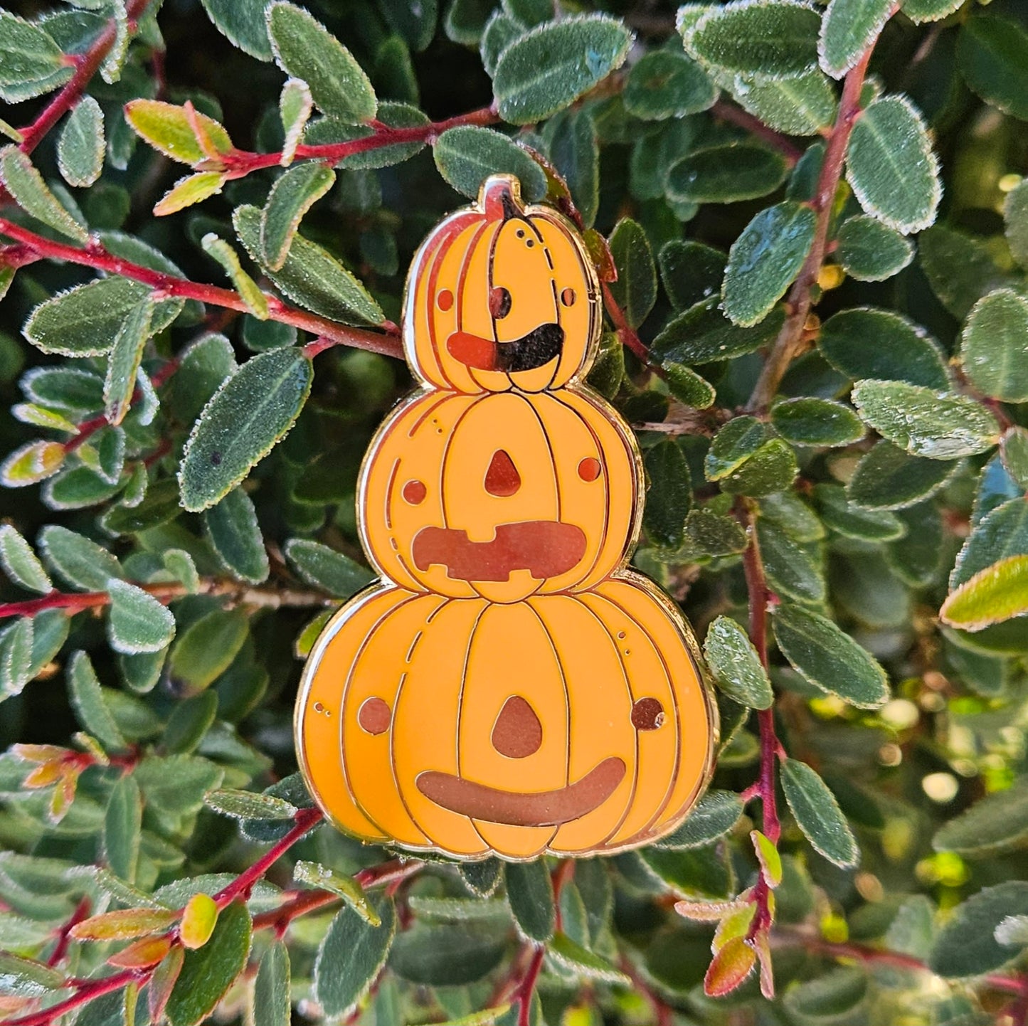 Pumpkin Stack - Hard Enamel Pin