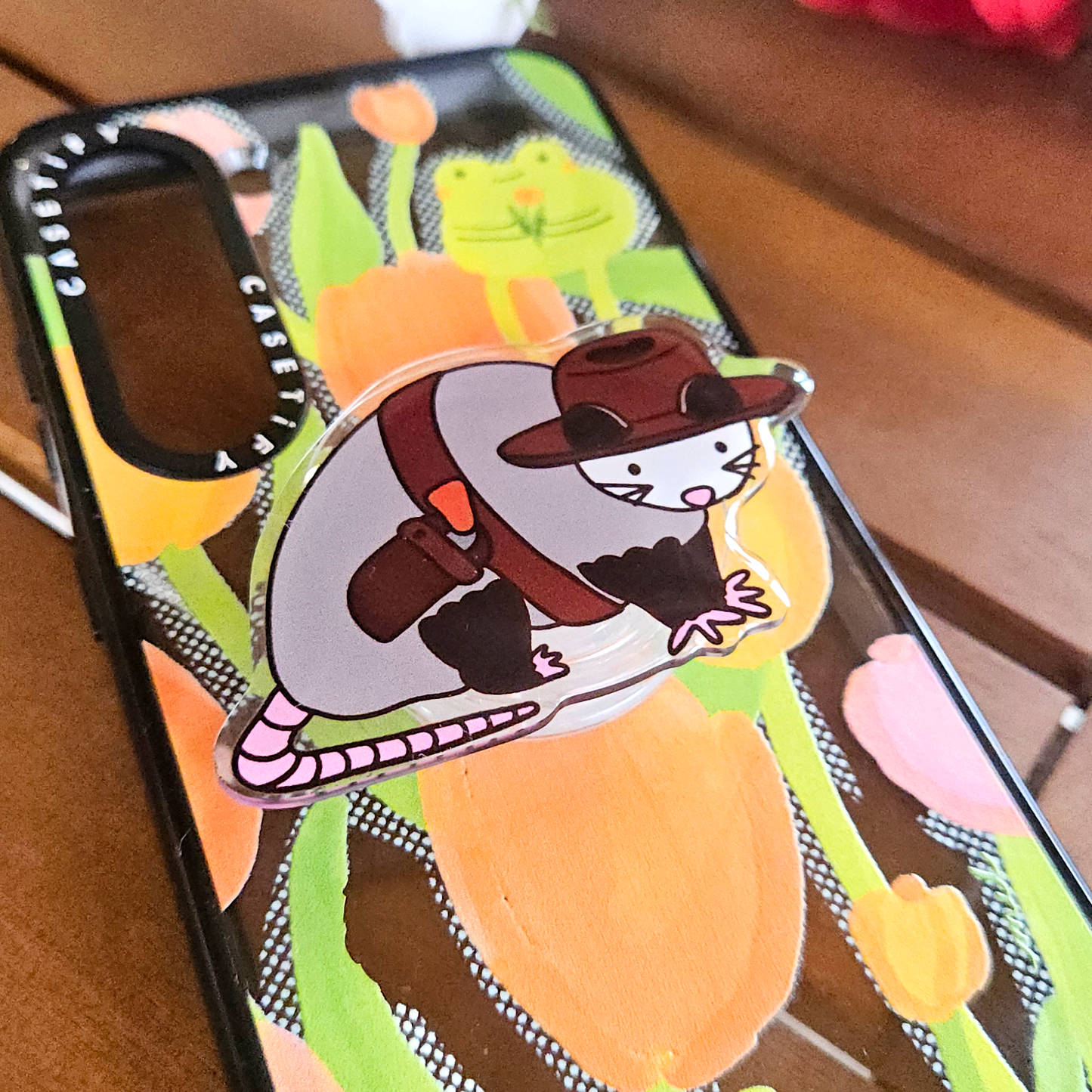 Cowboy Opossum Phone Grip