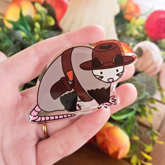 Cowboy Opossum Phone Grip