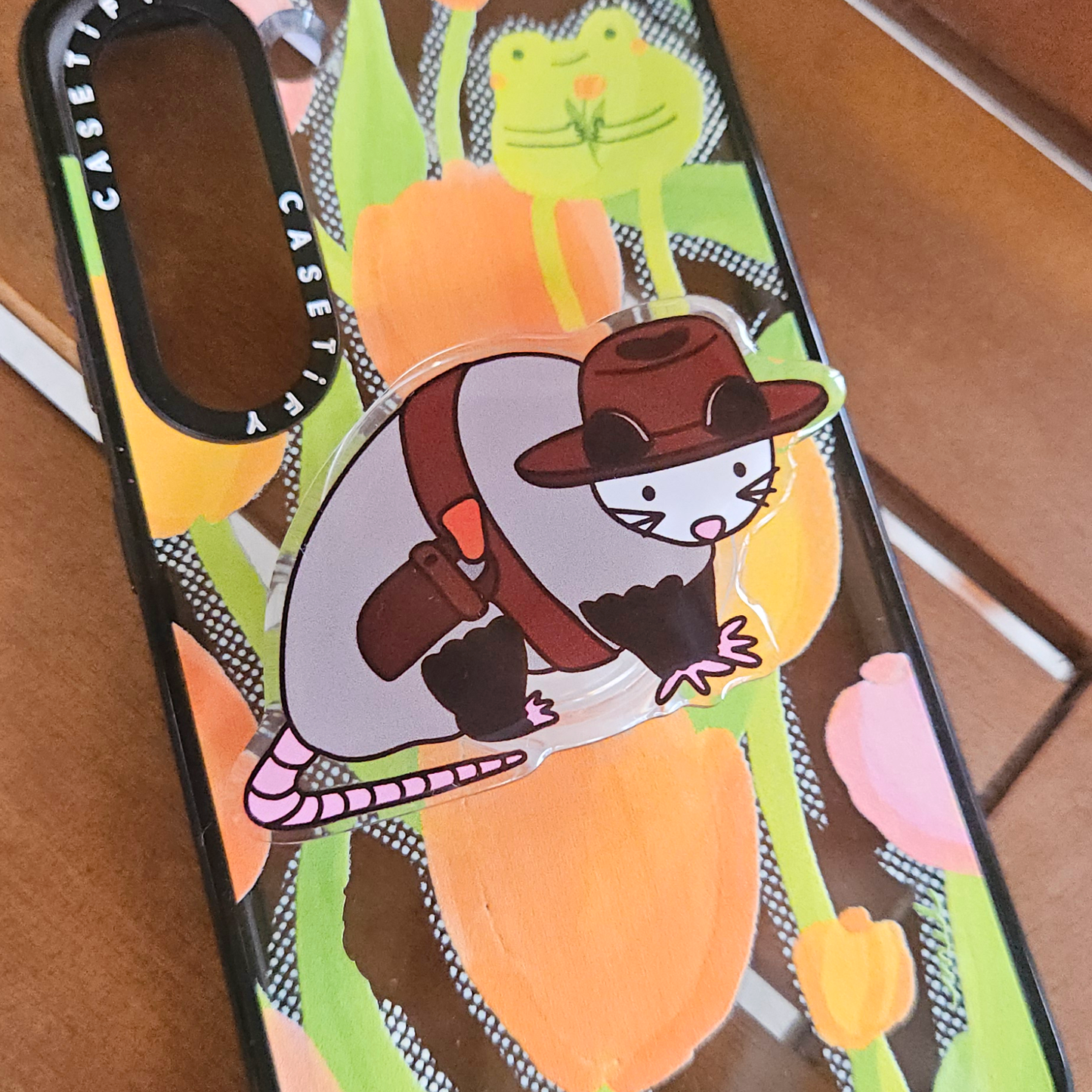 Cowboy Opossum Phone Grip