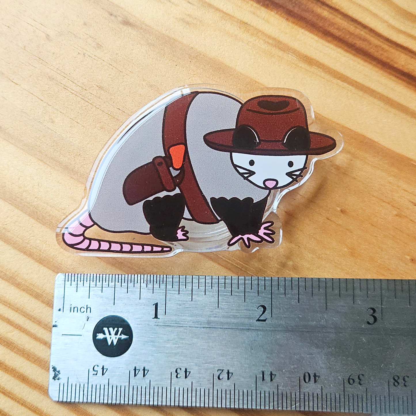 Cowboy Opossum Phone Grip