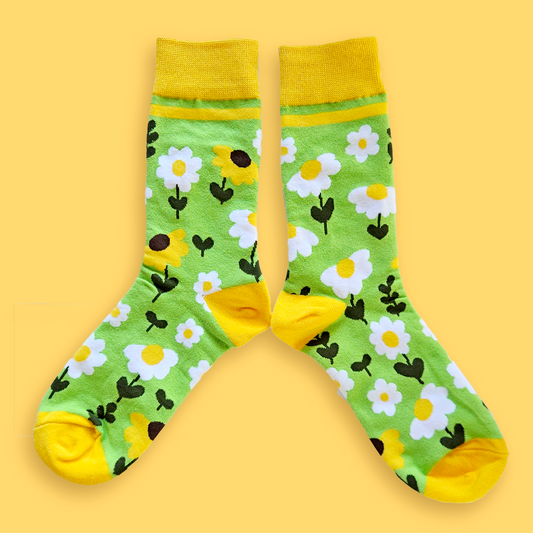 Flower Patch Crew Socks