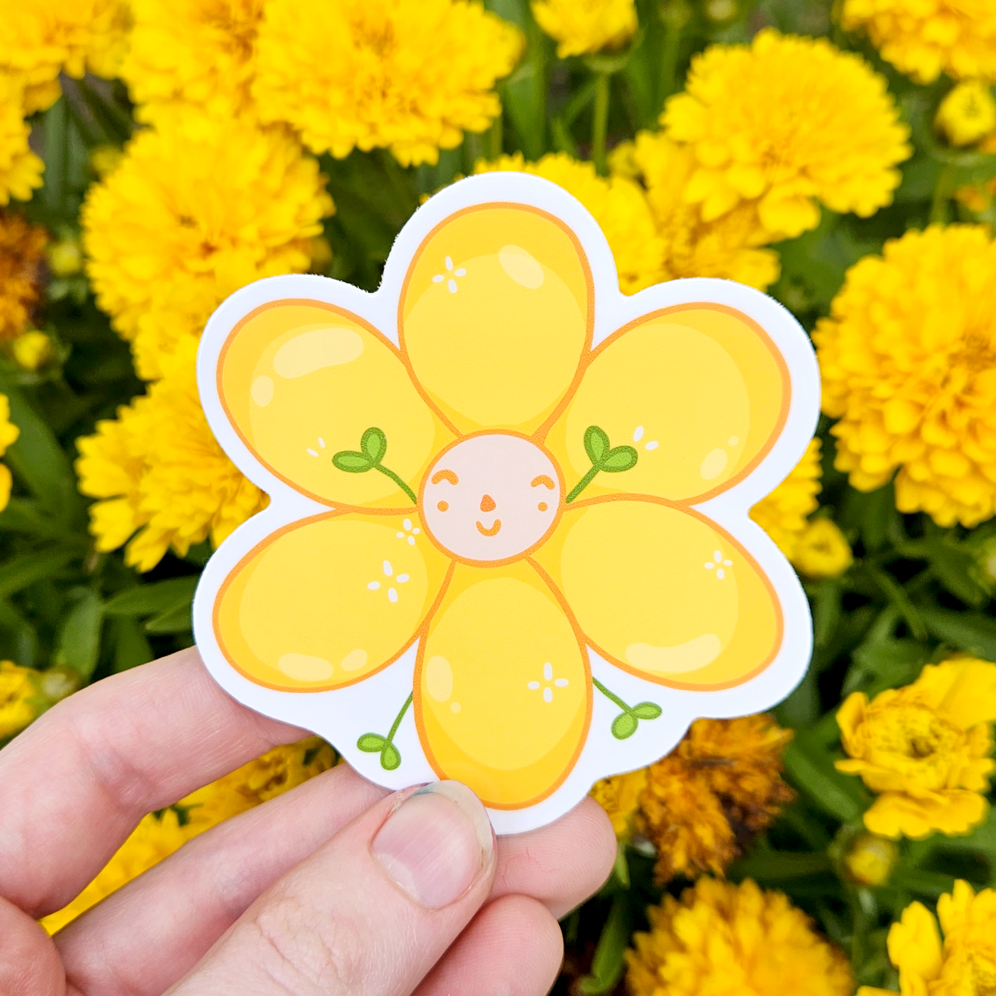 Flower friend - Mushroom Mail Sticker Design!