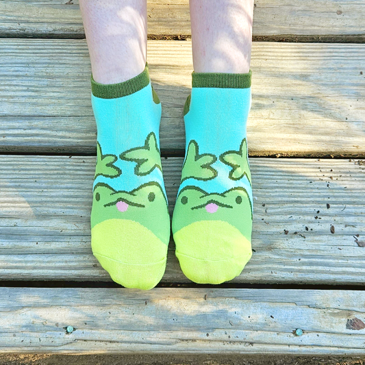 Frog Friend Ankle Socks