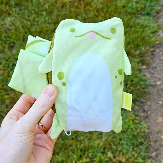 Frog Grocery Tote & Foldable Shopping Bag