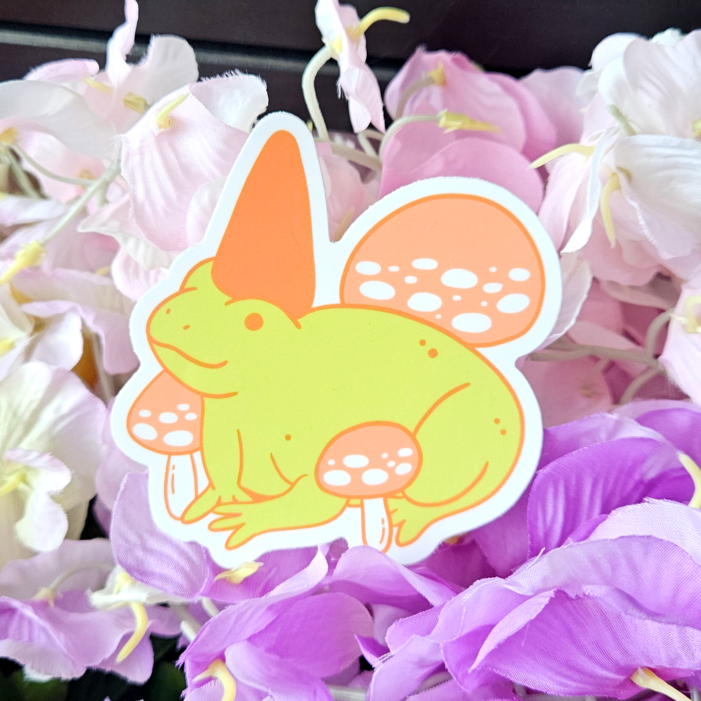 Gnome frog - Vinyl Sticker