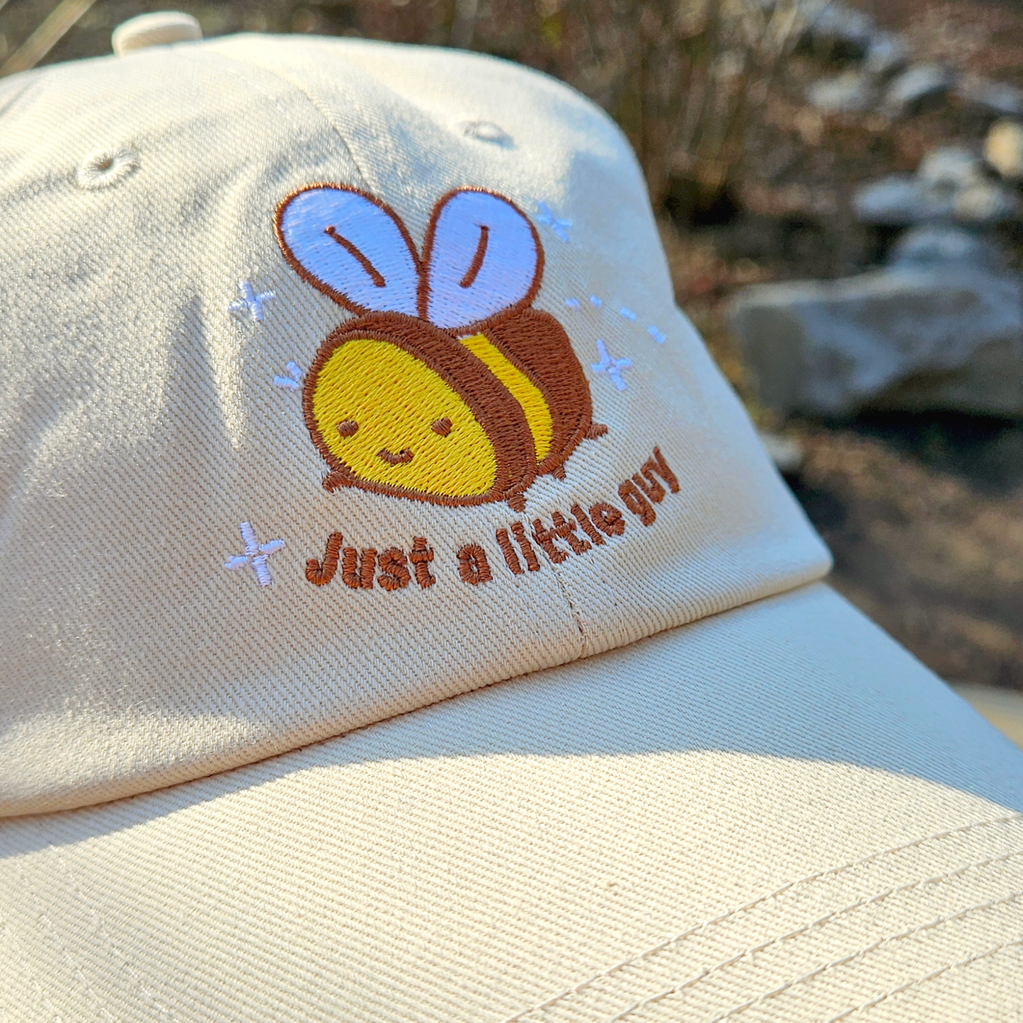 Just a Little Guy Bee - Embroidered Dad Hat