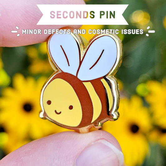 SECONDS SALE - Silly Bee Hard Enamel Pin