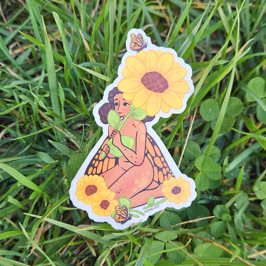 Sunflower Fairy Sticker