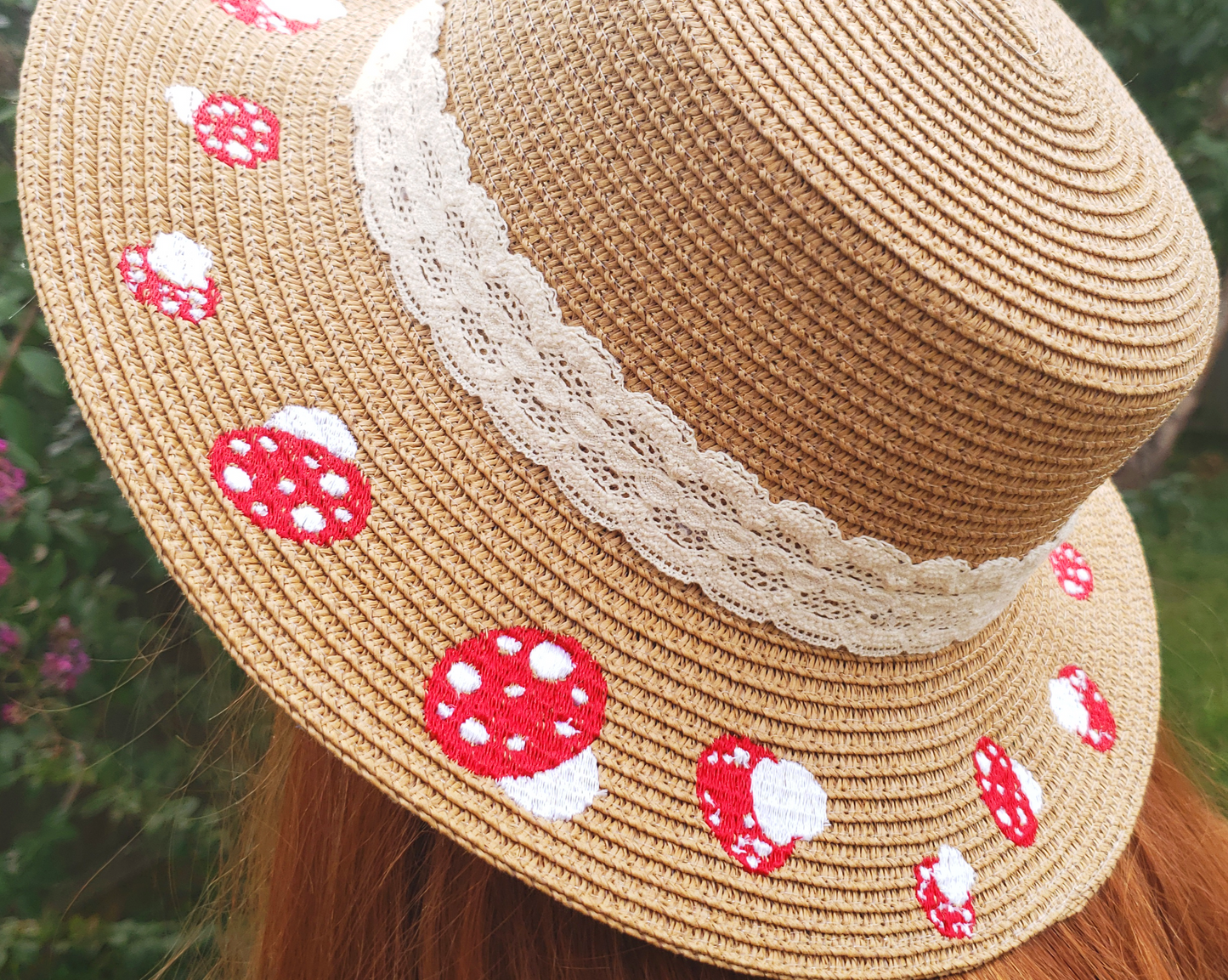 Fairy Circle Embroidered Sun Hat