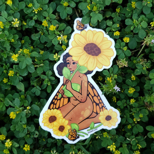 Sunflower Fairy Sticker