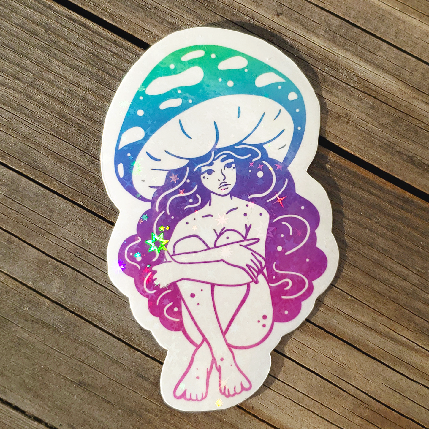 Violet Webcap Starry Holo Sticker