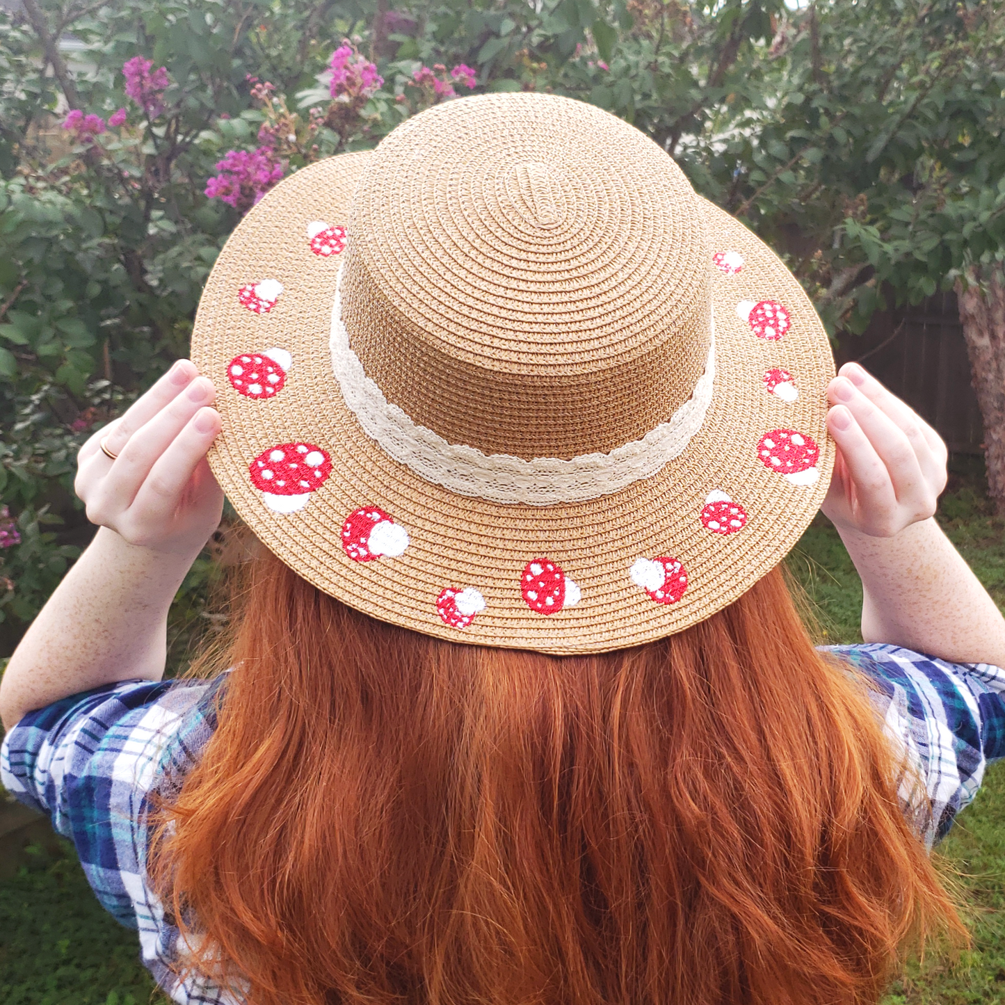 Fairy Circle Embroidered Sun Hat
