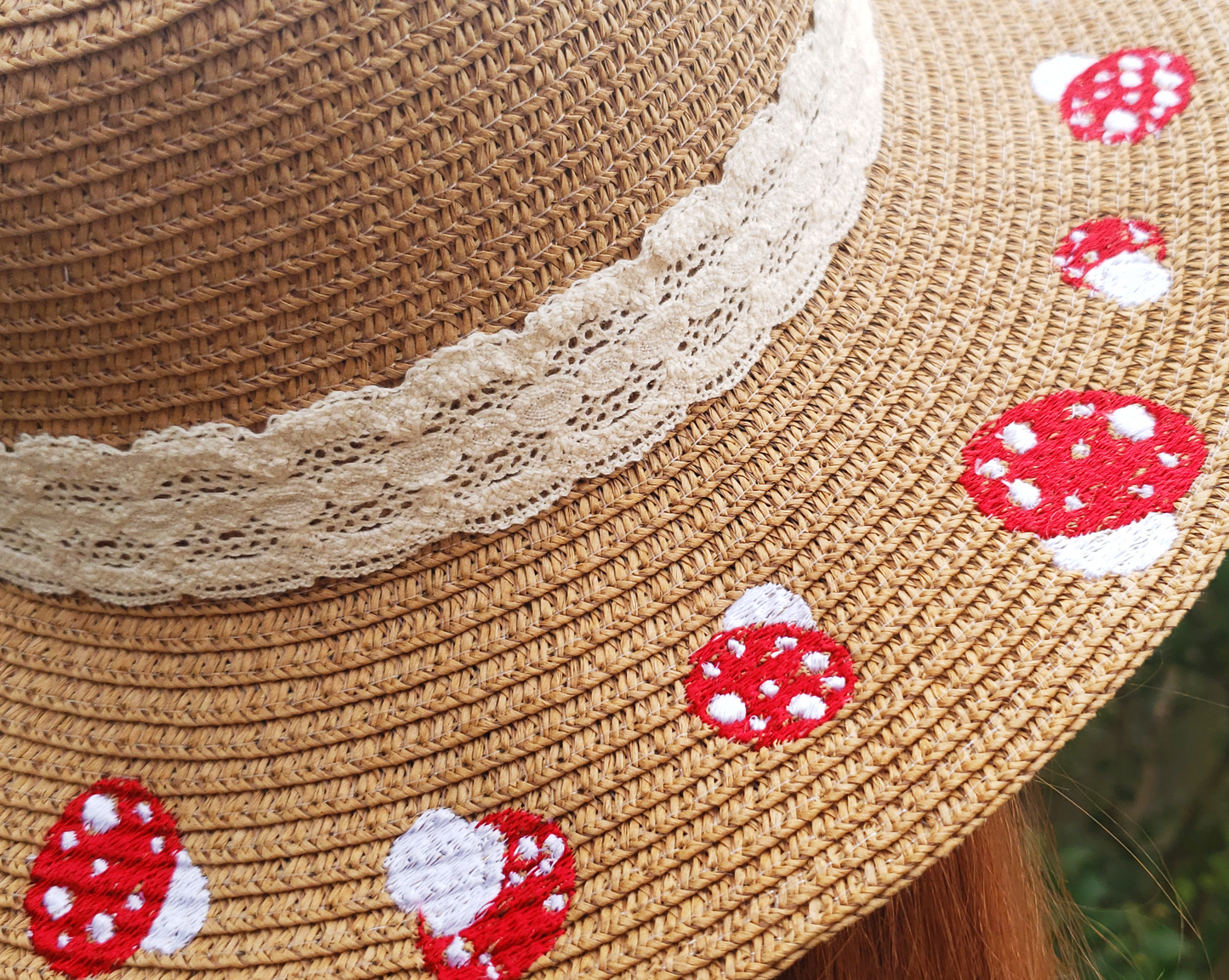 Fairy Circle Embroidered Sun Hat
