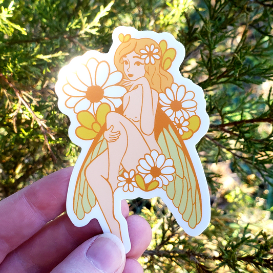 Daisy Fairy Sticker