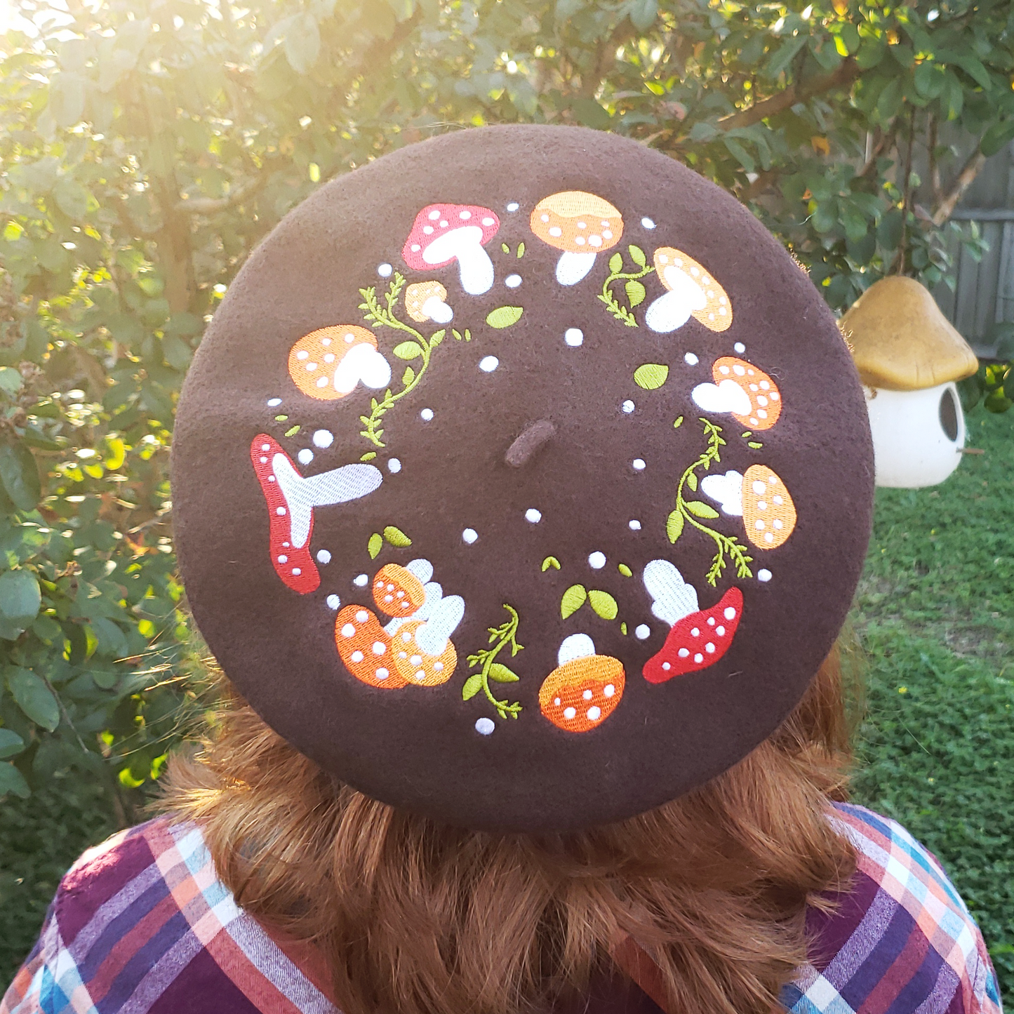 Fairy Circle Embroidered Beret