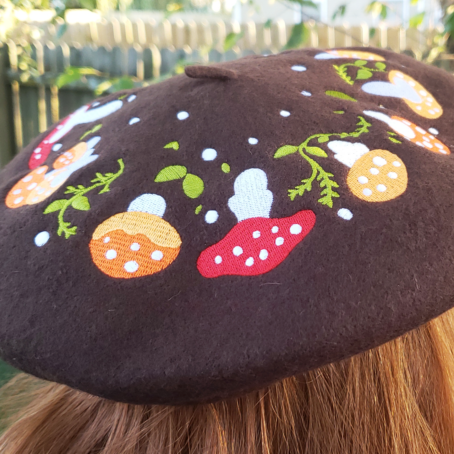 Fairy Circle Embroidered Beret