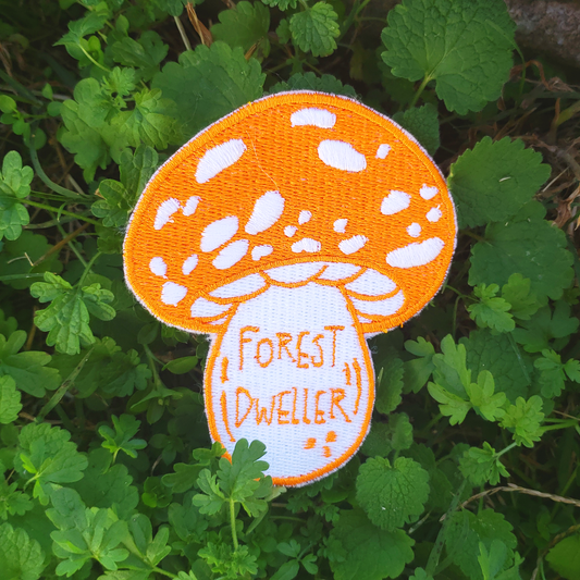 Forest Dweller Mushroom - Iron on Patch