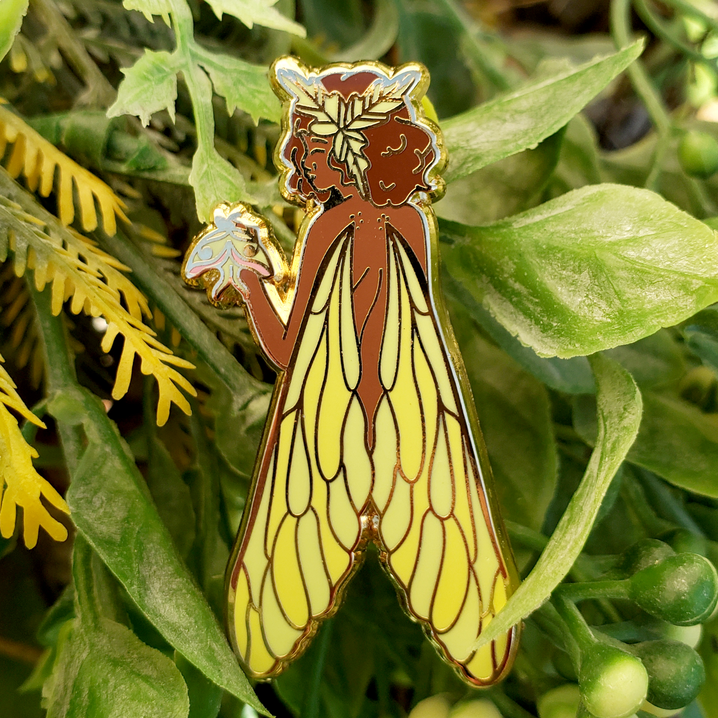 Luna Moth Fairy - Hard Enamel Pin