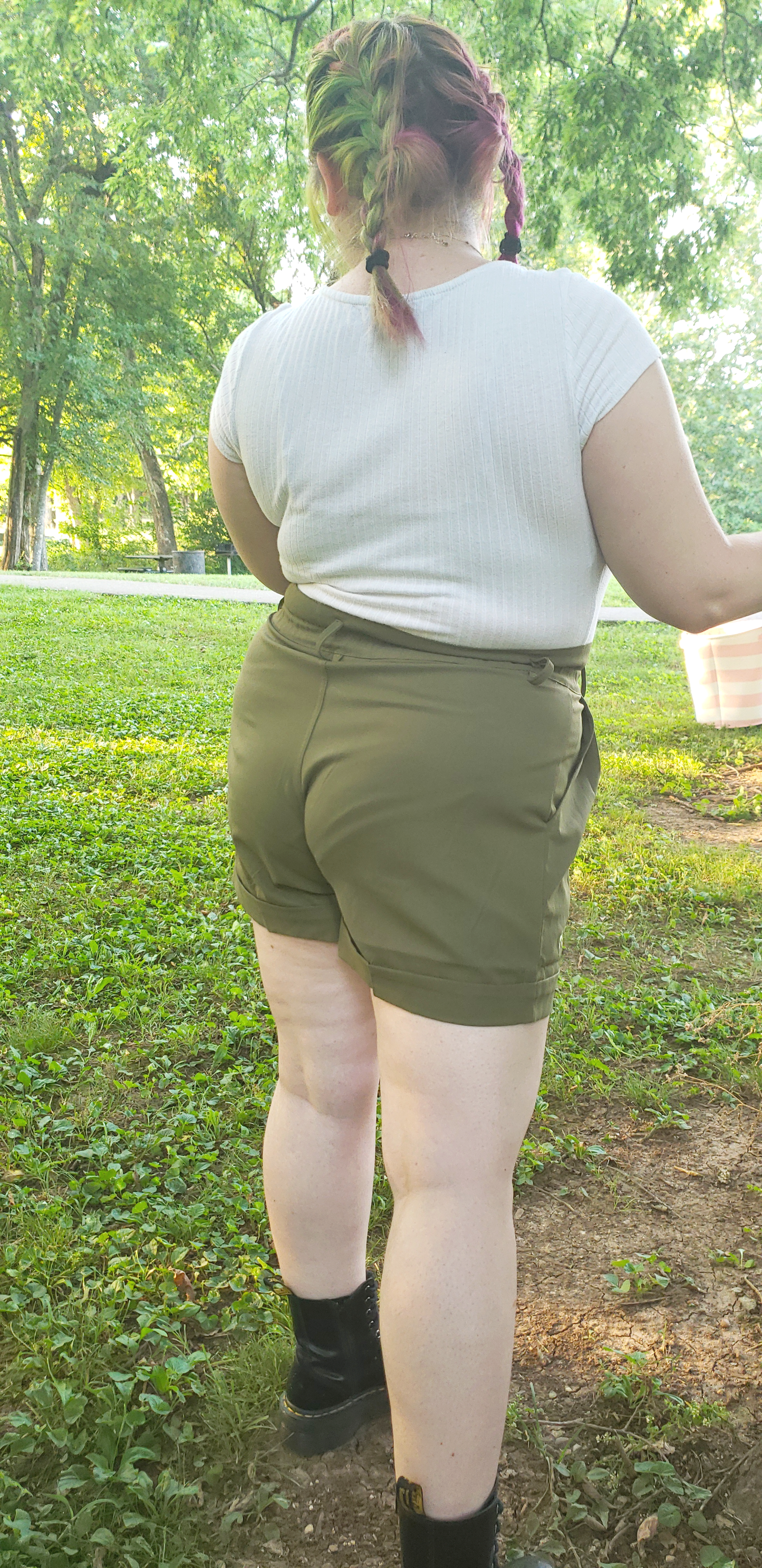 Embroidered Mushroom Shorts