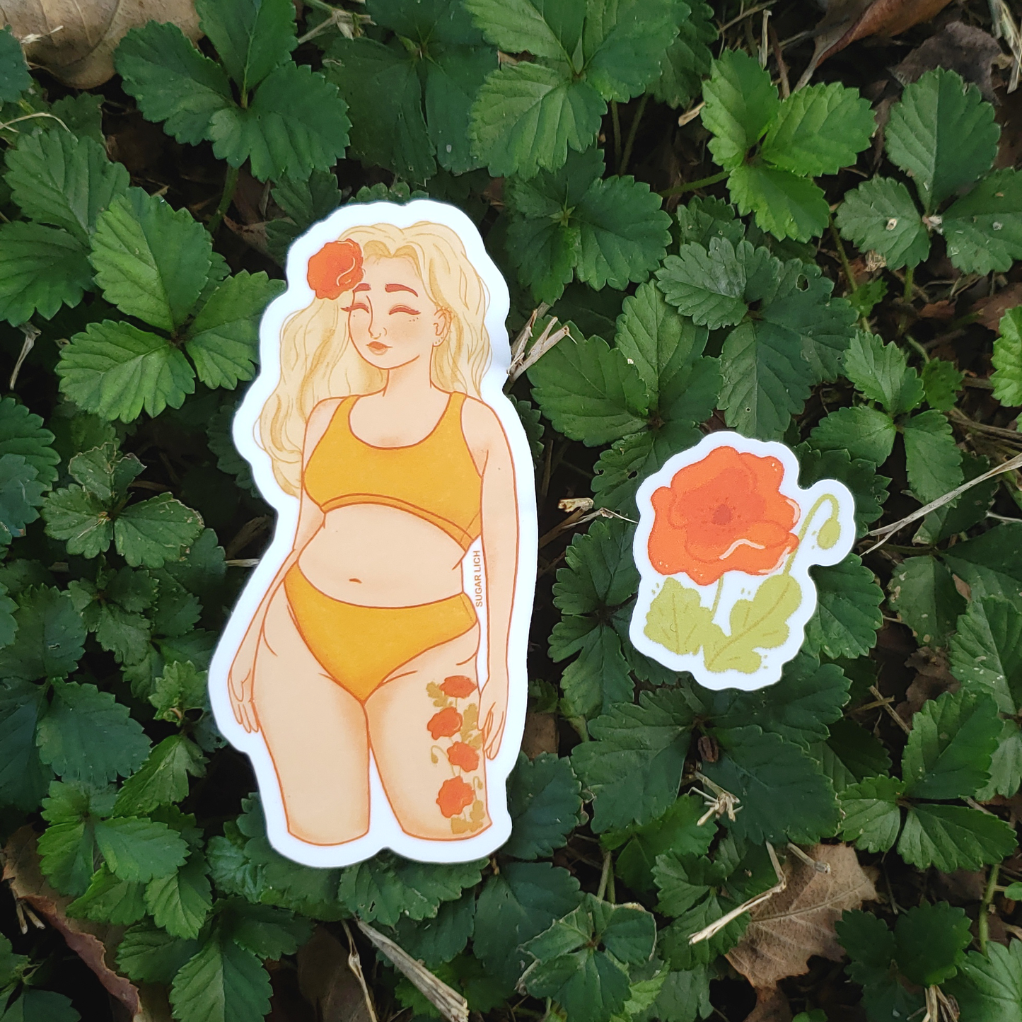 Poppies - Mushroom Mail Sticker Design!