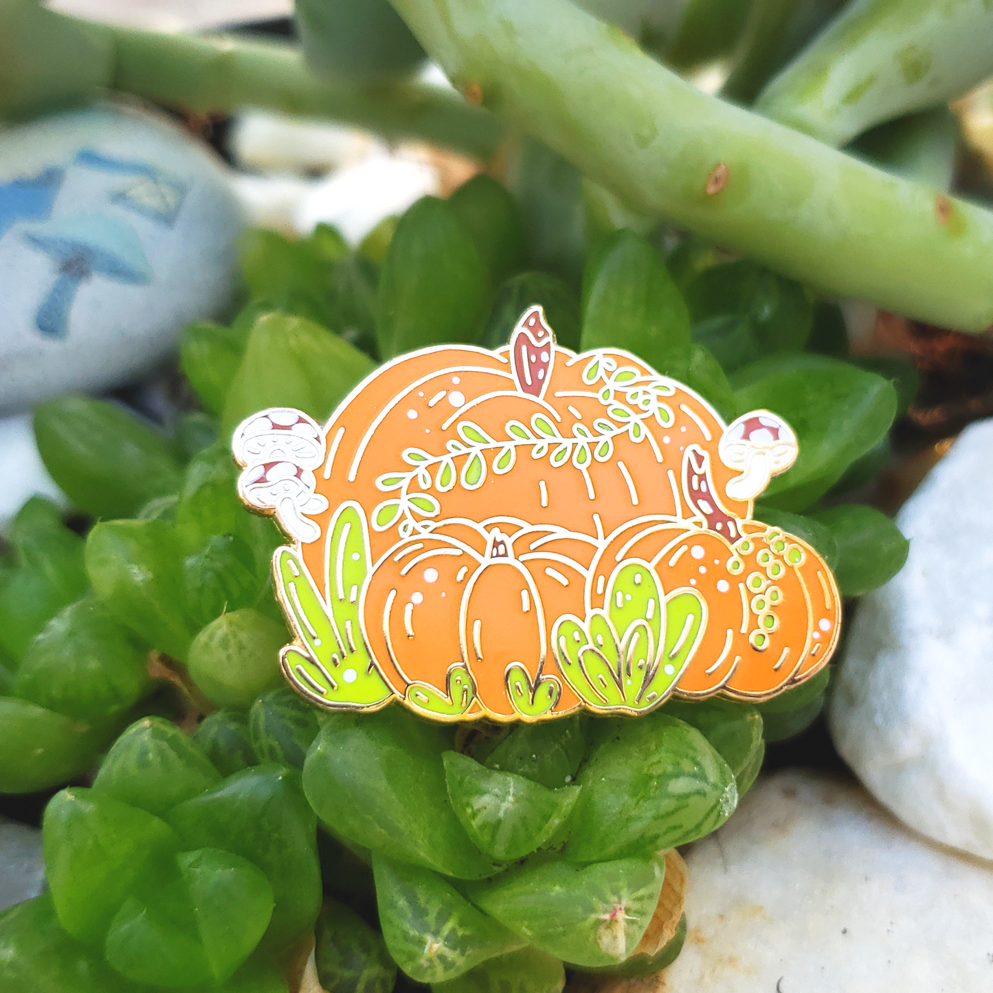 Pumpkin Garden - Hard Enamel Pin