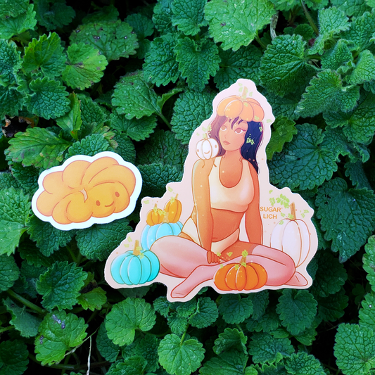 Pumpkin Mother - Mushroom Mail Sticker Design!