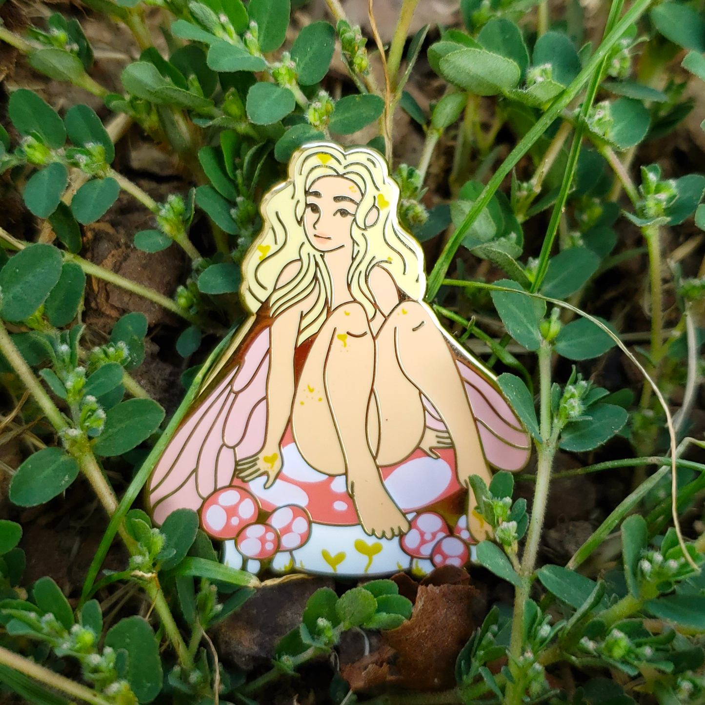 Toadstool Fairy - Hard Enamel Pin