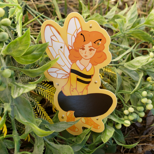 Bee Fairy - Mushroom Mail Sticker Design!