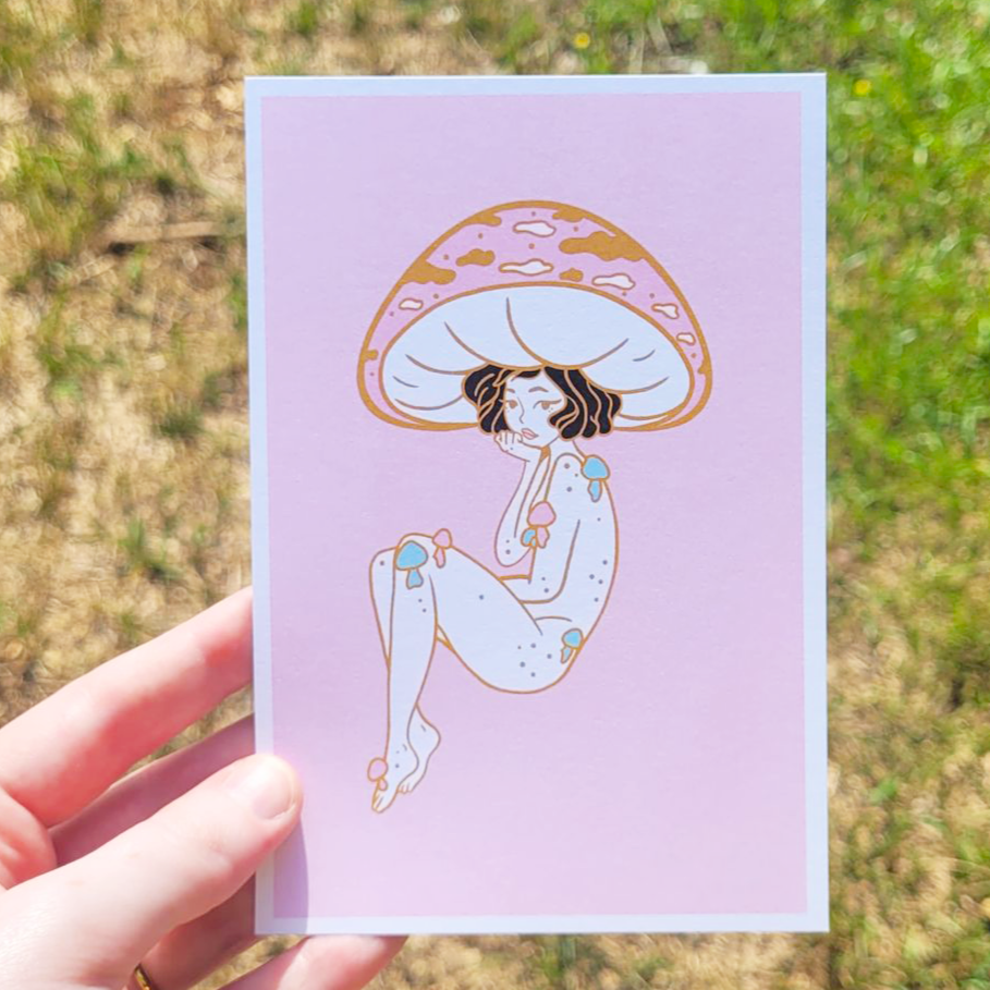 Mushroom Girl and Fairy Mini Prints