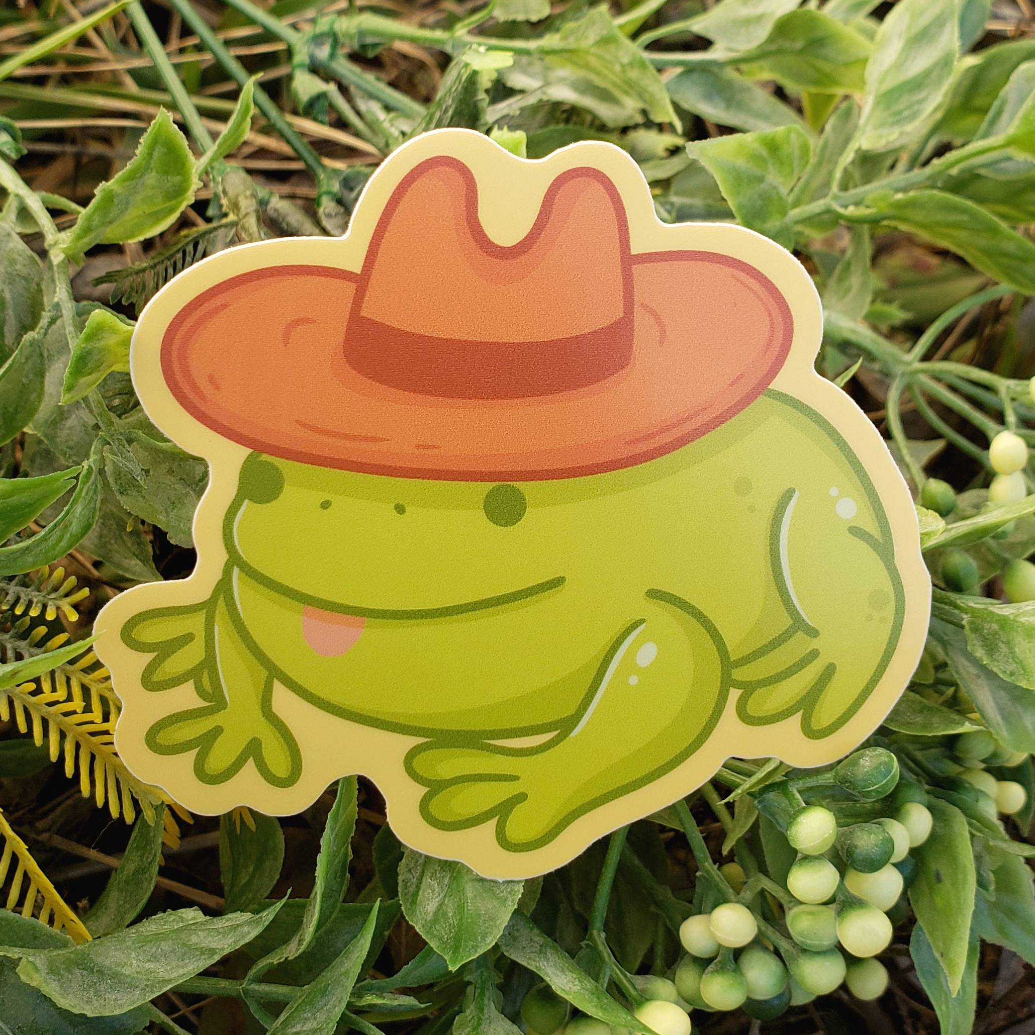 Cowboy Frog Sticker Cowboy Frog Sticker – Sugar Lich